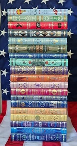 19er Set gebundenes Leder Hardcover Kinderbücher Peter Pan Alice kleine Meerjungfrau - Bild 1 von 21