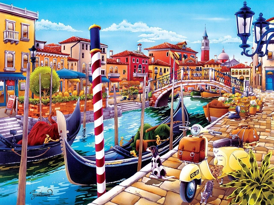 Jigsaw Puzzle International Venice Italy Grand Bridge Canal 550 pieces NEW - Image 1 of 1