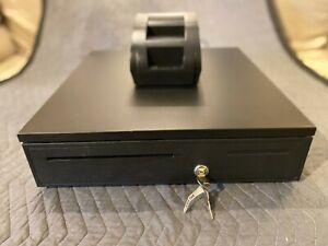 58mm Thermal POS Printer Bill+ Heavy Duty Electronic Cash Drawer Box Case T0X4