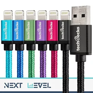 Fast Charger USB Cable Lead for iPhone 5 6 7 8 X XS XR SE 11 12 13 14 Pro iPad - Picture 1 of 50