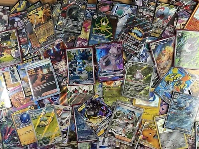 100x Pokemon Cards Bundle! 10 Rare/holo/rev Holo + 2 V,EX,GX,VMAX Guarantee ✅✅ - Image 1 of 2