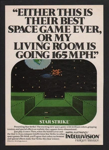 1982 MATTEL INTELLIVISION Video Game System- STAR STRIKE - VINTAGE ADVERTISEMENT - Picture 1 of 1