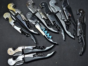 Corkscrew, Black, Waiter’s Friend, Various Brands, Foil Knife, Bottle Opener, Wi - Picture 1 of 4