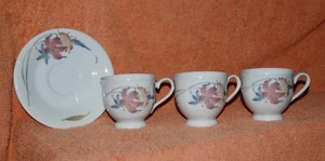Drei Anatole Fine Porcelain China Teetassen Made In Japan + eine Untertasse - Bild 1 von 5