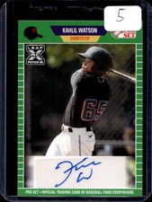 2021 Topps Pro Set Kahlil Watson XRC Green Autograph Rookie Auto RC #PS-KW1