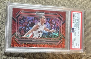2023 Panini Draft Picks Stephen Curry Red Shimmer FOTL #9/9! PSA 9! Warriors! - Picture 1 of 2