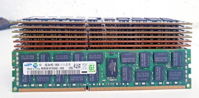 Lot of 16 x Samsung 8GB DDR3 2RX4 PC3-12800R-11-11-E2-P2 Server Ram Tested. - Image 1 of 3