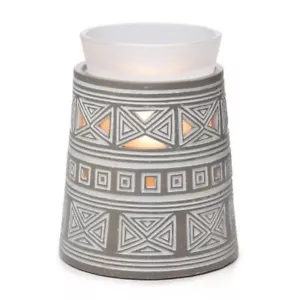 Scentsy HIDALGO 2015 SW Aztec Warmer w/Frosted Glass-Retired & RARE-NEW in Box - Picture 1 of 3