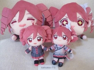 Kasane Teto Nesoberi Big Plush doll Nuipurike Osuwari Plush mascot Set of 4 NEW - Picture 1 of 9