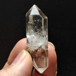15g Natural Clear Skeletal Crystal Quartz Double Terminating Healing 3459 - Picture 1 of 14