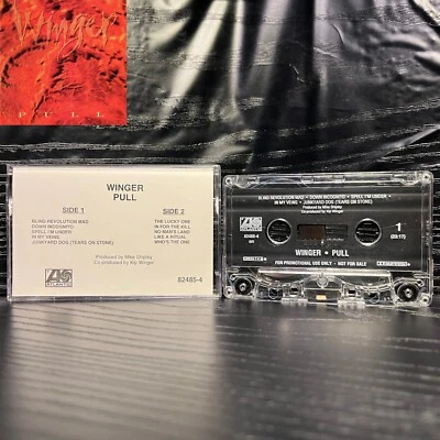Winger ‎– Pull (Germany, 1993, Atlantic, 82485-4, Promo) Cassette *Tested* - Image 1 of 4