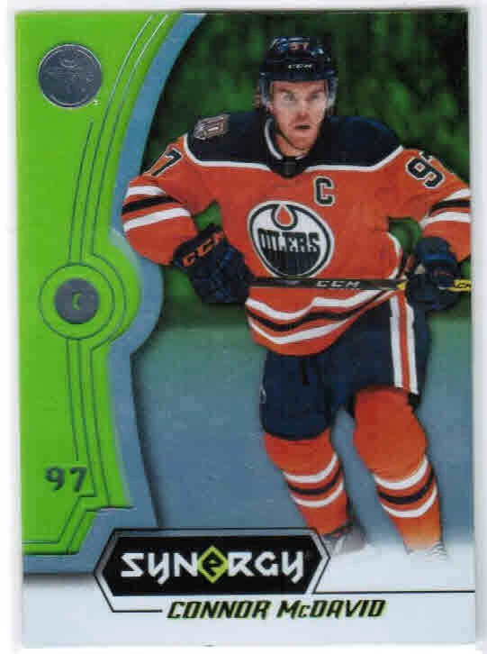 18/19 UD SYNERGY HOCKEY BASE/LEGENDS GREEN PARALLEL CARDS #1-40 U-Pick From List - Image 1 of 1