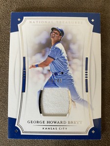 George Brett 2017 National Treasures #137 GU Jersey Ser #ed 42/49 Royals