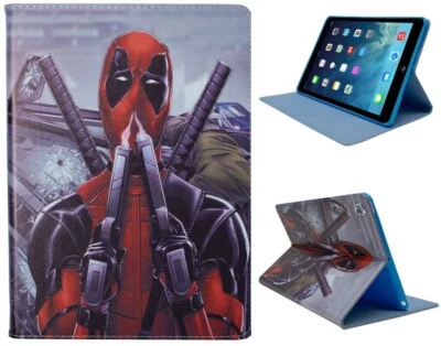 For iPad Mini 1 2 3 4 5 Deadpool Superhero Smart Case Cover - Image 1 of 4
