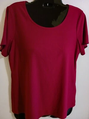 Top East 5th Pequeño Rojo Cuello Redondo Shell Manga Corta Elastizado Usado en Excelente Condición  Foto 1 de 4