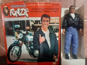Happy Days Fonzie della MEGO anno 1976 Box autografato da Henry Winkler rare 70s - Imagen 1 de 12