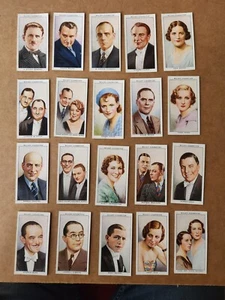 20 tarjetas coleccionables de cigarrillos WD & HO Wills RADIO CELEBRIDADES LOTE 6 - Imagen 1 de 2