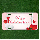 Custom Personalized License Plate Auto Tag With Happy Valentine's Day Hearts
