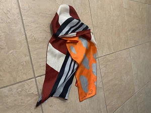 Women's Vintage 1970's Pierre Cardin Paris Multi-Color Oblong Scarf, Pre-Owned - Picture 1 of 6