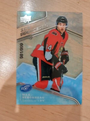 Max Veronneau Ice Rookie Premieres Acetate 981 / 1999 Ottawa Senators 2019-2020  - Image 1 of 2