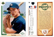 1991 Upper Deck Baseball Card 76 PAT KELLY TOP PROSPECT NEW YORK YANKEES