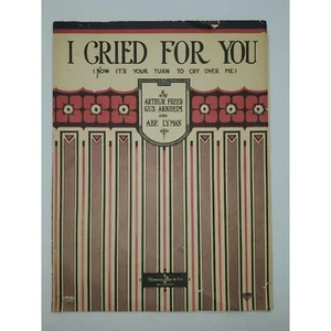 Partituras I Cried for You de Arthur Freed/Gus Arnheim 1922 - Imagen 1 de 4