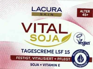Lacura Skin Vital Soja, Tagescreme, LSF15, Vegan, 50ml, neu&ovp - Bild 1 von 3