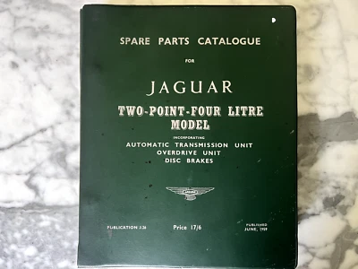 Catálogo de repuestos originales Jaguar para 2,4 litros Foto 1 de 3