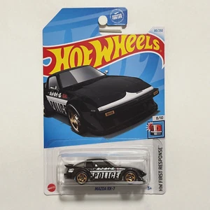 Hot Wheels - Mazda RX-7 - Black - HW First Response - 80/250 of 2024 Cars - Picture 1 of 1