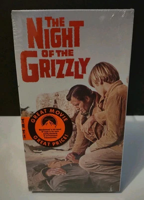 "The Night of the Grizzly" (1966) Sealed And New Western VHS 1991 Release  - Image 1 of 4