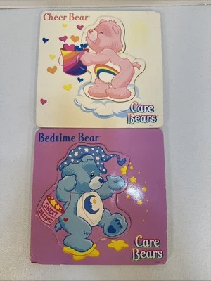 Lote de DOIS quebra-cabeças de madeira Care Bears Cheer Bear Bedtime Bear - Imagem 1 de 4