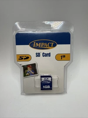 1 GB SD Secure Digital Flash Memory Card lmpact new in package free ship - Image 1 of 2