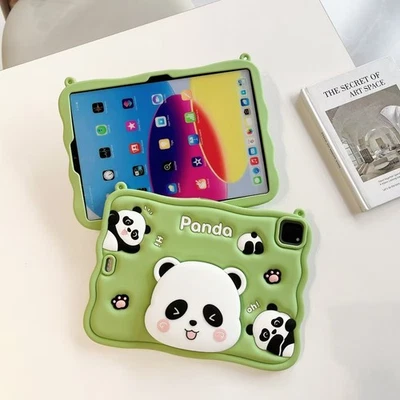 Panda Kid Stand Case Cover For iPad 11th A16 10th 10.9" 9 8 7 mini 7 6 Air Pro - Image 1 of 4