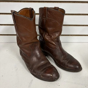 Vintage Wolverine braune Leder Trucker Chore Stiefel 9-1/2 2E Cowboy hergestellt in den USA 90er - Bild 1 von 10