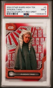 2024 Topps Star Wars High Tek Ahsoka Tano Red Orbit Diffractor #/5 PSA 9 Pop 1/1 - Picture 1 of 3