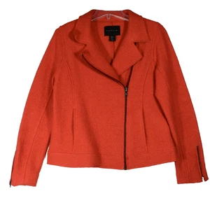 Damen Medium Jacke Pumpkin Orange Motorrad Style von Tahari - Bild 1 von 4