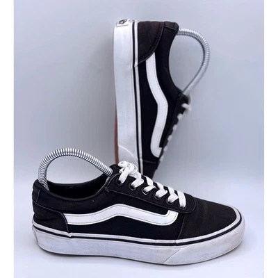 Vans Old Skool Black White Canvas Low Top Sneakers Women's Size 6 - Image 1 of 4