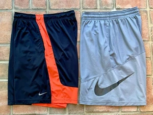 2 Vintage Nike Dri-Fit lange Basketball Shorts 2X / XXL Performance Aktiv Training - Bild 1 von 22