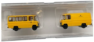 Brekina 1:87 MB L 406 D & O 309 Deutsche Bundespost Serie 21 Postbus Postwagen - Bild 1 von 3