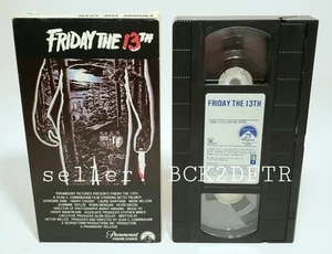 🔥 FRIDAY THE 13th (1980) VHS 1395 HORROR Kevin Bacon Paramount 75th Anniv. VGC - Picture 1 of 17