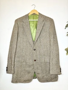 Vintage Cricketeer Gray TWEED WOOL Classic Fit Sport Coat Blazer No Size Tag - Picture 1 of 8
