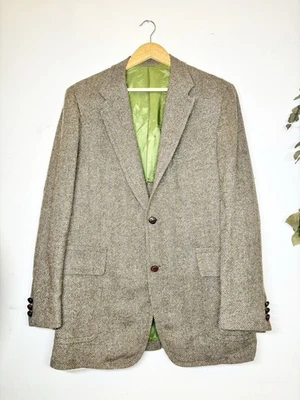 Vintage Cricketeer Gray TWEED WOOL Classic Fit Sport Coat Blazer No Size Tag - Image 1 of 4