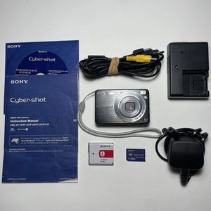 Sony Cyber-shot DSC-W130 8.1MP Digital Camera Tested+ Charger, Battery, MSD Card - Picture 1 of 21