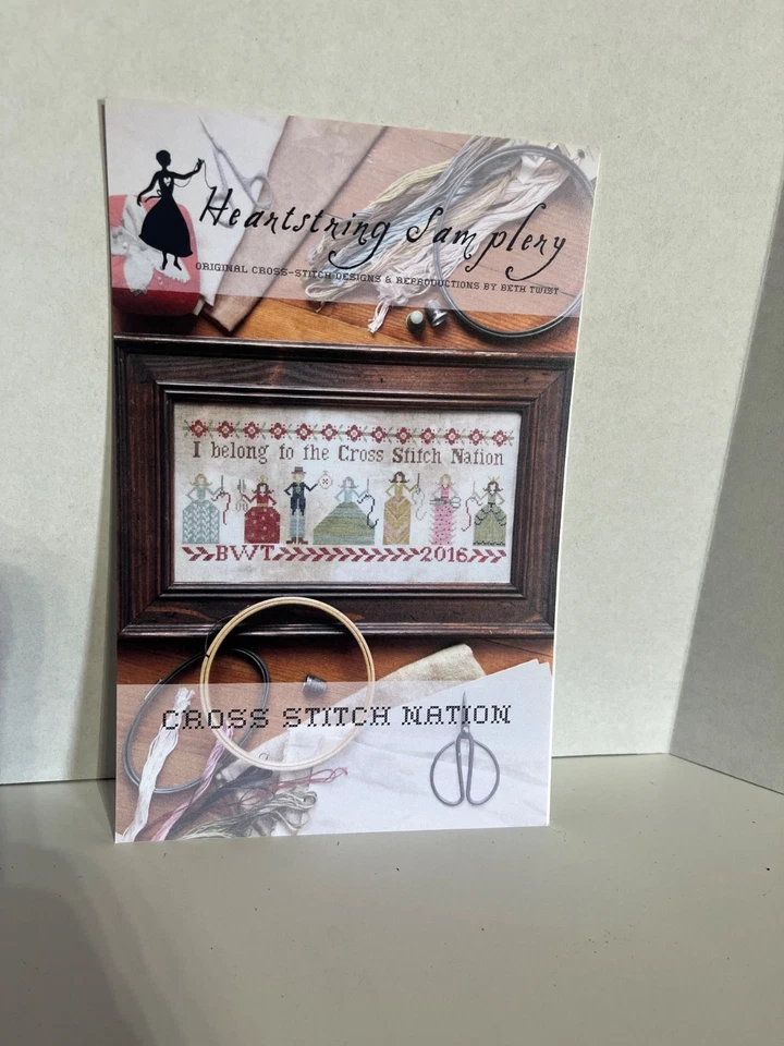 Punto de Cruz Nation por Heartstring Samplery Punto de Cruz Patrón NUEVO Foto 1 de 1