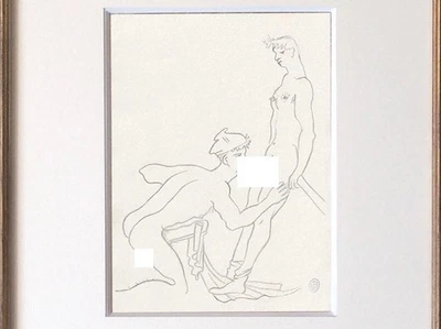 Jean Cocteau Dibujo Masculino Francés Boceto Erótico Querelle Marineros Foto 1 de 3
