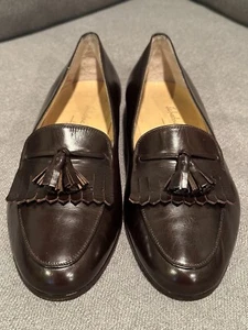 Salvatore Ferragamo Studio Tassels Kiltie Loafers Men’s Size 9 Width EE - Picture 1 of 12