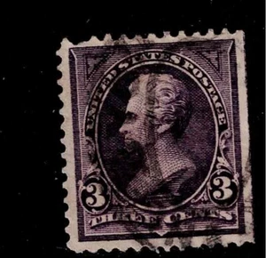 US Scott #268, Single 1895 Jackson 3c FVF Used - Picture 1 of 1