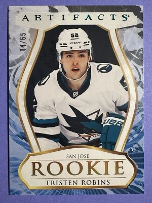 2023-24 Upper Deck Artifacts Polychrome Rookie #191 Tristen Robins /65 - Image 1 of 2