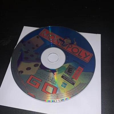 2001 Monopoly CD-Rom Board Game Windows 95 98 Paper Sleeve CD ONLY - Image 1 of 2