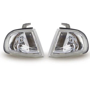Para HONDA Prelude Front Indicators Turn Signal Light 1992-1997 Chrome - Imagen 1 de 8